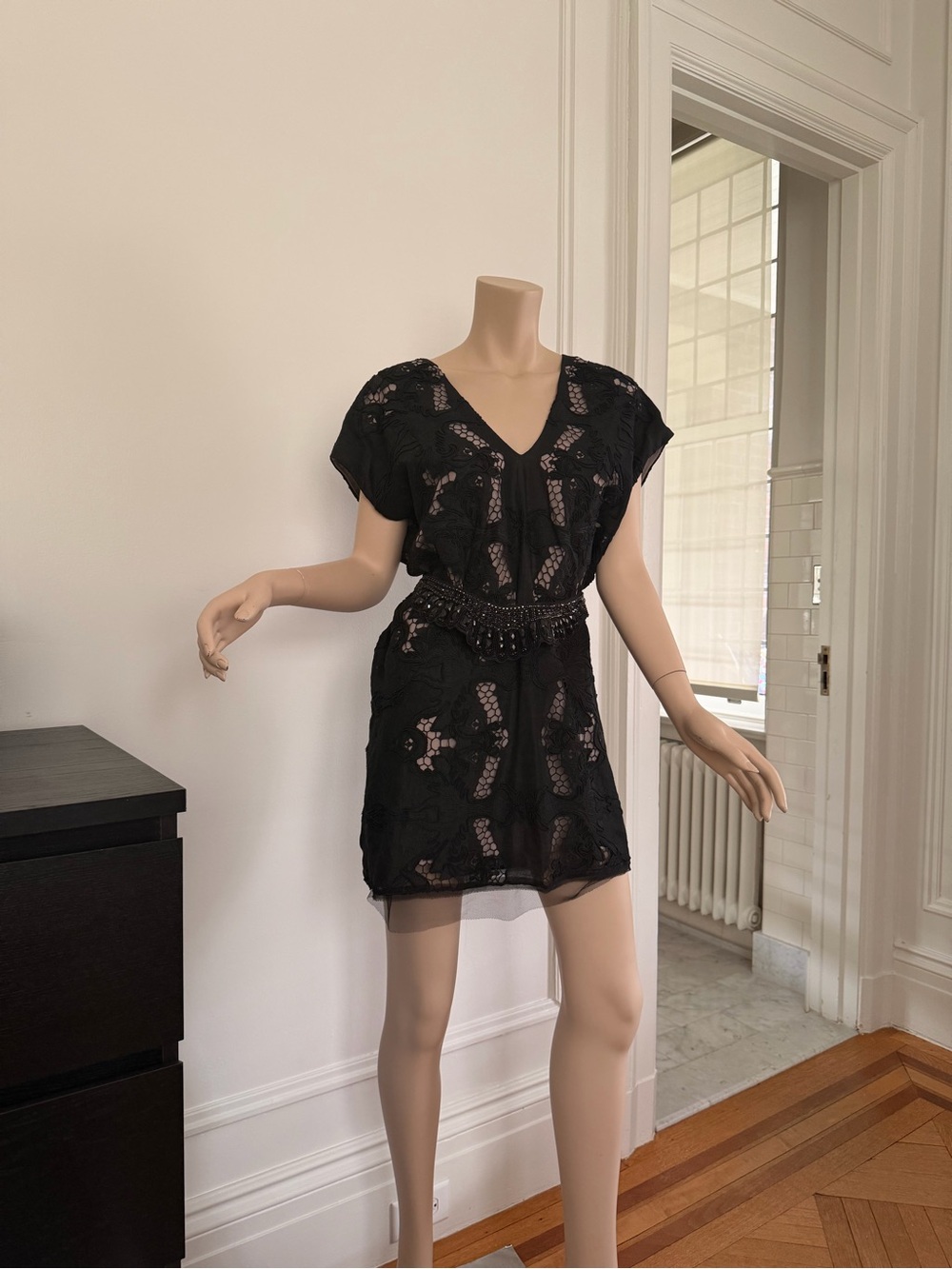 Vintage BCBG Collection lace detail dress
